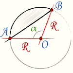 Как круг разделить на три части?
